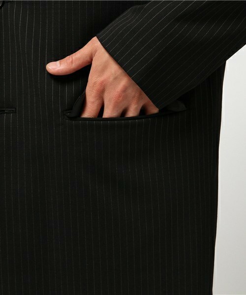 ato / アトウ | スリット 2B テーラード ロングジャケット / 総裏地 | 44 | ブラック | メンズ