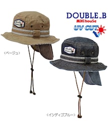 MIKI HOUSE | 【ダブルＢ】日よけフラップ付きサファリハット(帽子)(ハット)