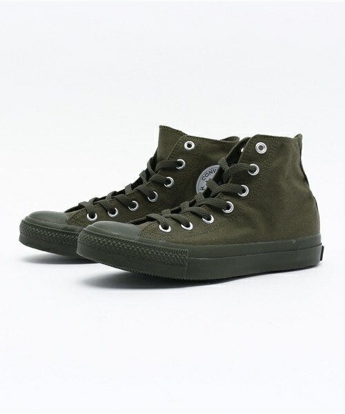 CONVERSE（コンバース）の「レディースサイズ コンバース モノトーン CONVERSE MNC N HI WH 32664604（スニーカー・レディース・カーキ・23cm/24.5cm/24cm）」の2枚目の写真
