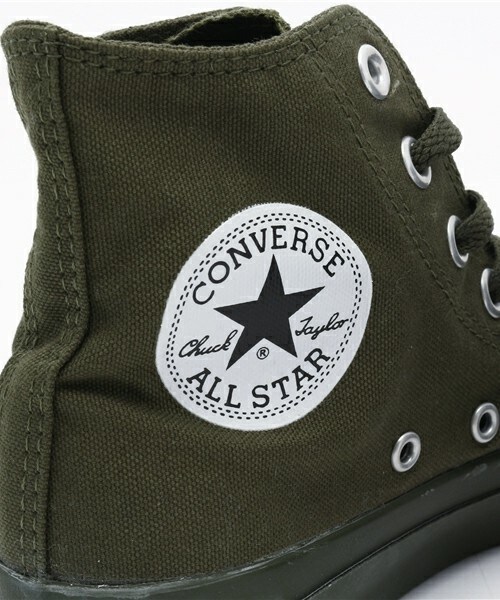 CONVERSE（コンバース）の「レディースサイズ コンバース モノトーン CONVERSE MNC N HI WH 32664604（スニーカー・レディース・カーキ・23cm/24.5cm/24cm）」の7枚目の写真