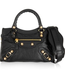 BALENCIAGA | Balenciaga City Mini Textured-Leather Shoulder Bag(ハンドバッグ)