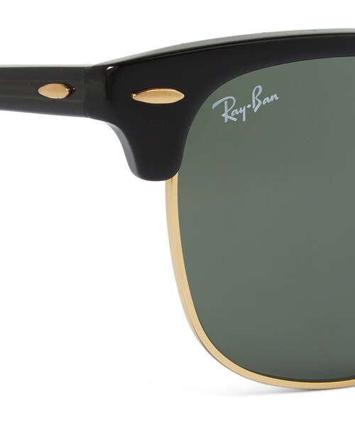 Ray-Ban（レイバン）の「Ray-Ban Clubmaster Square-Frame Acetate Sunglasses（サングラス・メンズ・Black・One size）」の3枚目の写真