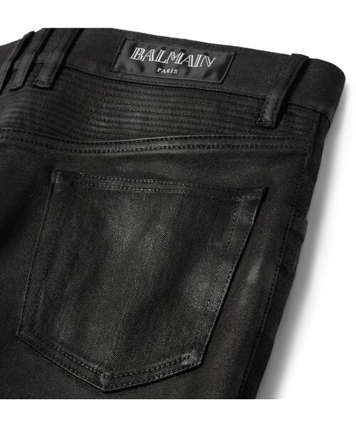 BALMAIN（バルマン）の「Balmain Skinny-Fit Waxed-Denim Jeans