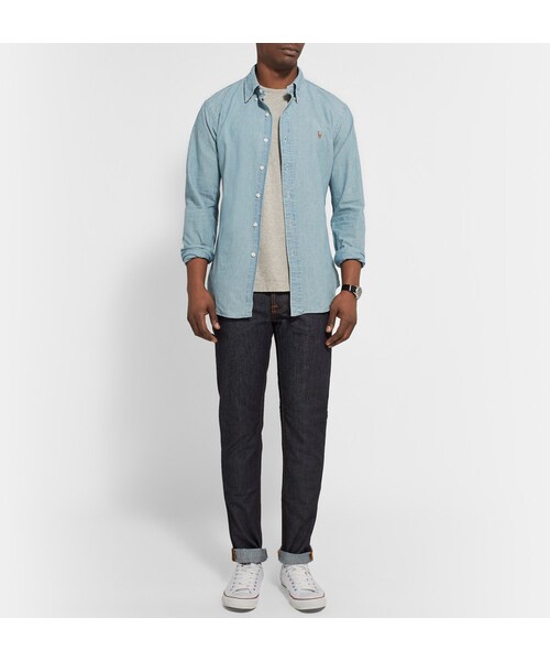 POLO RALPH LAUREN（ポロ ラルフ ローレン）の「Polo Ralph Lauren Cotton-Jersey T-Shirt（Tシャツ/カットソー・メンズ・Gray・S/M/L/XL/XXL）」の4枚目の写真