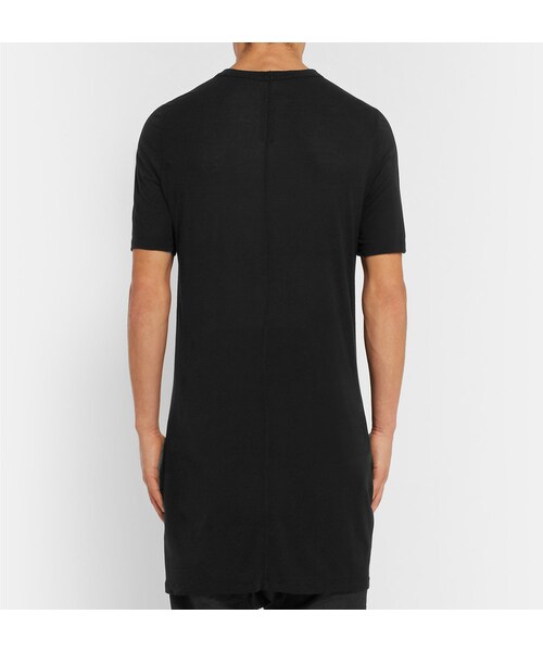 Rick Owens（リックオウエンス）の「Rick Owens Long-Length Jersey T-Shirt（Tシャツ/カットソー・メンズ・Black・XS/S/M/L/XL）」の6枚目の写真