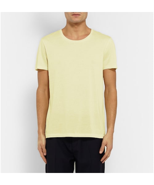 Acne Studios（アクネストゥディオズ）の「Acne Studios Standard O Cotton T-Shirt（Tシャツ/カットソー・メンズ・Yellow・XS/S/M/L/XL）」の6枚目の写真