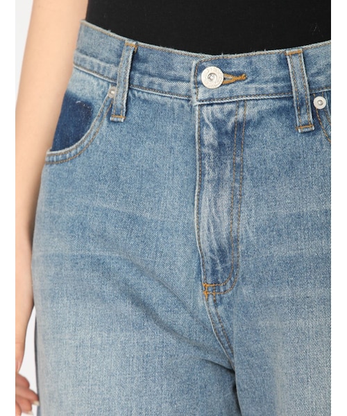 Rinajour（リナジュール）の「Rinajour(リナジュール)デニムワイドパンツ（パンツ・レディース・INDIGO/USED・2/1）」の6枚目の写真