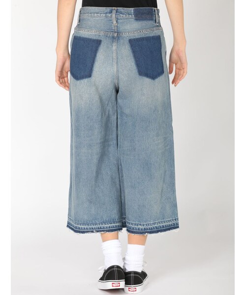 Rinajour（リナジュール）の「Rinajour(リナジュール)デニムワイドパンツ（パンツ・レディース・INDIGO/USED・2/1）」の5枚目の写真