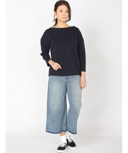 Rinajour（リナジュール）の「Rinajour(リナジュール)デニムワイドパンツ（パンツ・レディース・INDIGO/USED・2/1）」の10枚目の写真