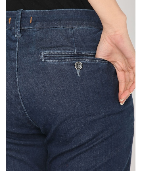 Rinajour（リナジュール）の「Rinajour(リナジュール)デニムトラウザーパンツ（パンツ・レディース・INDIGO/USED・2/1）」の7枚目の写真