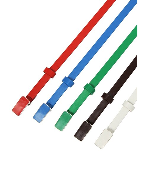 Ne-net（ネネット）の「ほっそりベルト / ベルト（ファッション雑貨・レディース・white/dark brown/green/blue/red・-）」の6枚目の写真