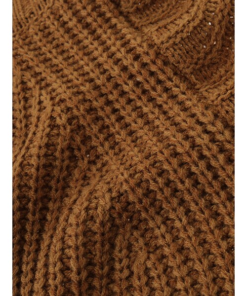 w closet（ダブルクローゼット）の「片畦タートルニット（トップス・レディース・オフホワイト/ピンクベージュ/グレー/キャメル/カーキ・FREE）」の11枚目の写真