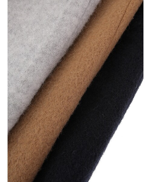 w closet(ダブルクローゼット)の「ウール混ガウンコート(ジャケット/アウター・レディース・ライトグレー/キャメル/ネイビー・FREE)」の11枚目の写真