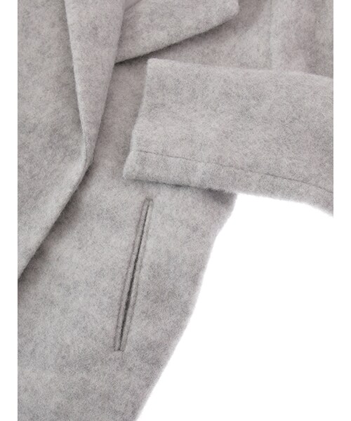 w closet(ダブルクローゼット)の「ウール混ガウンコート(ジャケット/アウター・レディース・ライトグレー/キャメル/ネイビー・FREE)」の8枚目の写真