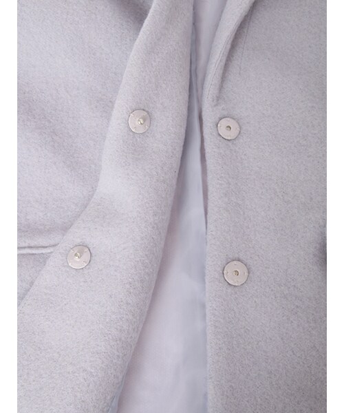 w closet（ダブルクローゼット）の「スライバーチェスターコート（ジャケット/アウター・レディース・ラベンダー/キャメル/グレー/チャコール・FREE）」の10枚目の写真