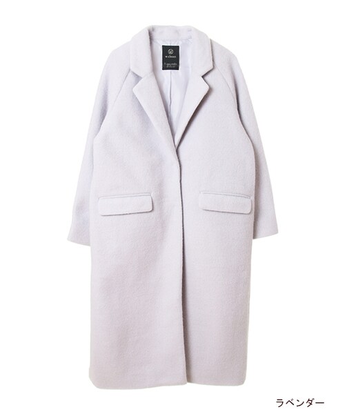 w closet（ダブルクローゼット）の「スライバーチェスターコート（ジャケット/アウター・レディース・ラベンダー/キャメル/グレー/チャコール・FREE）」の4枚目の写真