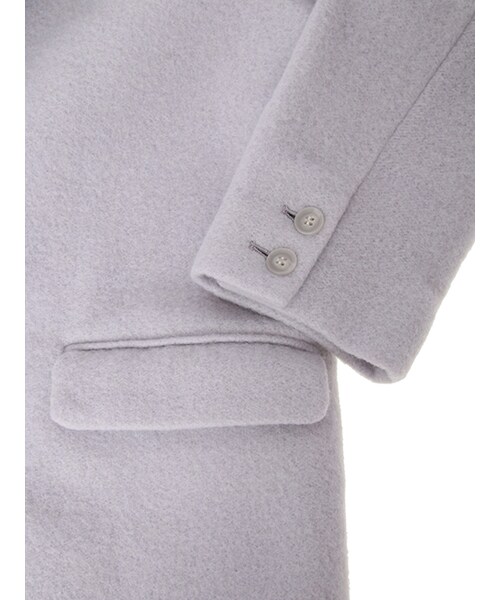 w closet（ダブルクローゼット）の「スライバーチェスターコート（ジャケット/アウター・レディース・ラベンダー/キャメル/グレー/チャコール・FREE）」の9枚目の写真