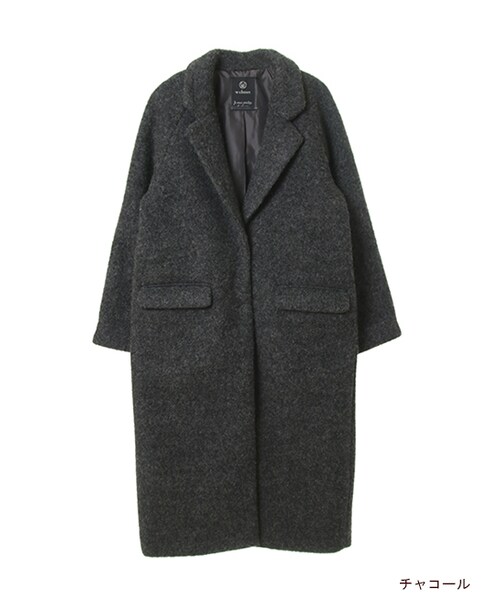 w closet（ダブルクローゼット）の「スライバーチェスターコート（ジャケット/アウター・レディース・ラベンダー/キャメル/グレー/チャコール・FREE）」の2枚目の写真