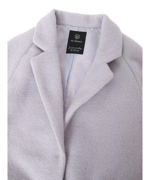 w closet（ダブルクローゼット）の「スライバーチェスターコート（ジャケット/アウター・レディース・ラベンダー/キャメル/グレー/チャコール・FREE）」の8枚目の写真