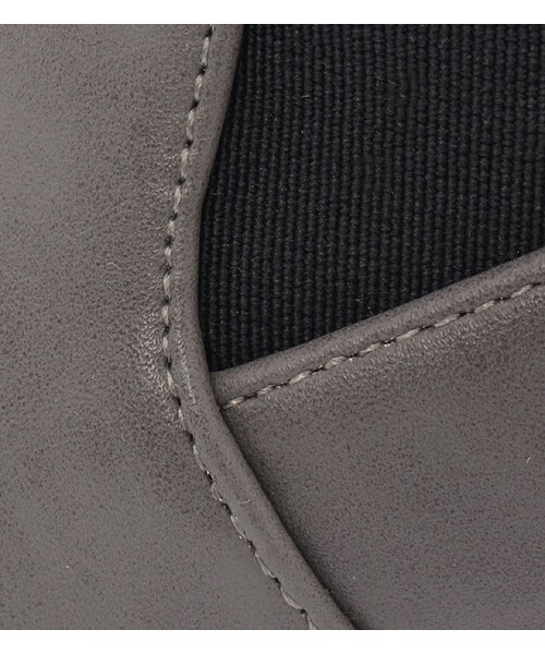 mysty woman（ミスティウーマン）の「スタックヒールサイドゴアショートブーツ（シューズ・レディース・チャコールグレー/キャメル/ブラック・M/L）」の10枚目の写真