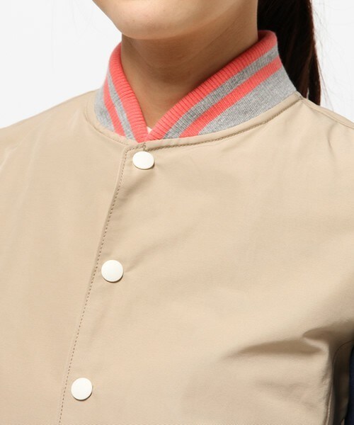 FRAPBOIS（フラボア）の「デリバリー（ブルゾン・レディース・ベージュ/レッド・1/2）」の8枚目の写真