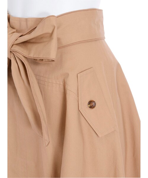 dazzlin（ダズリン）の「【se】リボン付きデザイン切替スカート（スカート・レディース・オフホワイト/ブルー/ベージュ・S/M）」の12枚目の写真