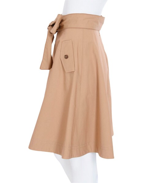 dazzlin（ダズリン）の「【se】リボン付きデザイン切替スカート（スカート・レディース・オフホワイト/ブルー/ベージュ・S/M）」の8枚目の写真