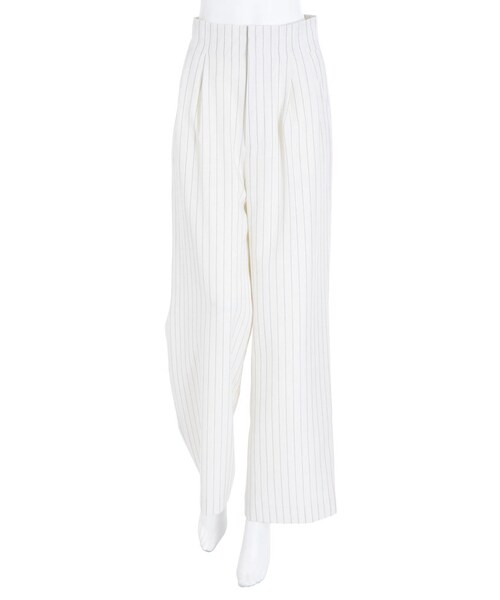 dazzlin（ダズリン）の「【se】ストライプワイドパンツ（パンツ・レディース・オフホワイト/グレー/ピンク・S/M）」の9枚目の写真