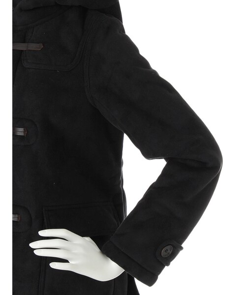 jouetie(ジュエティ)の「フェイクムートンダッフルコート(ジャケット/アウター・レディース・ブラック/ブラウン/ベージュ・S/M)」の8枚目の写真