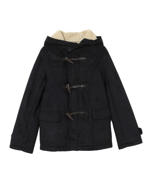 jouetie(ジュエティ)の「フェイクムートンダッフルコート(ジャケット/アウター・レディース・ブラック/ブラウン/ベージュ・S/M)」の1枚目の写真