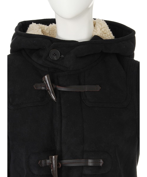 jouetie(ジュエティ)の「フェイクムートンダッフルコート(ジャケット/アウター・レディース・ブラック/ブラウン/ベージュ・S/M)」の7枚目の写真