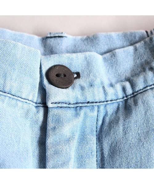 69（シックスティーナイン）の「Slit Pants（パンツ・Light Indigo Blue・XS/S/M/L）」の5枚目の写真