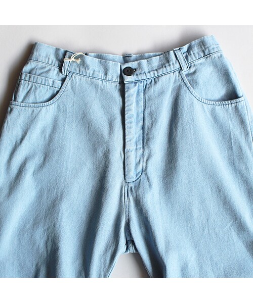 69（シックスティーナイン）の「Slit Pants（パンツ・Light Indigo Blue・XS/S/M/L）」の3枚目の写真