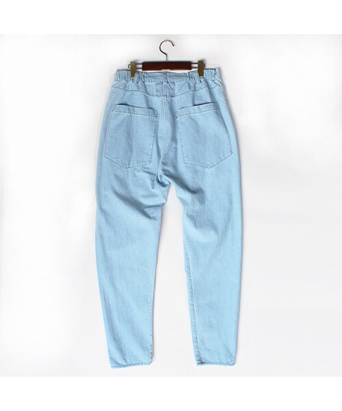 69（シックスティーナイン）の「Slit Pants（パンツ・Light Indigo Blue・XS/S/M/L）」の2枚目の写真