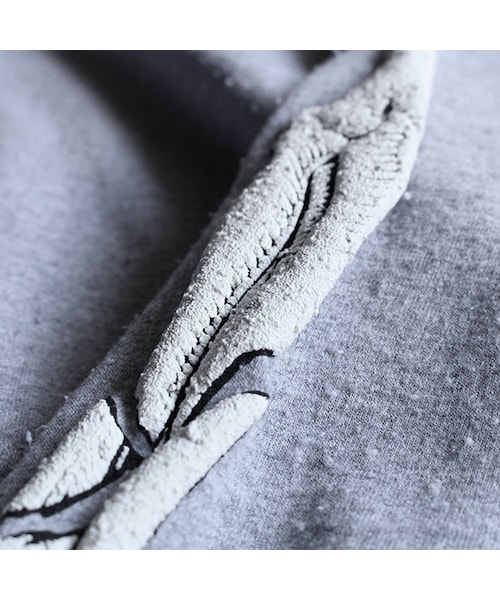 SASQUATCHfabrix.（サスクワァッチファブリックス）の「Savage Bone Sweat Parka（トップス・Grey・M/L/XL）」の6枚目の写真