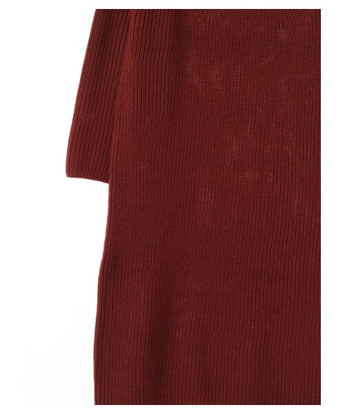 earth music&ecology（アースミュージックアンドエコロジー）の「ボトルネックニットワンピース（ワンピース/ドレス・ブリックレッド/キャメル/カーキ/ネイビー・F）」の8枚目の写真