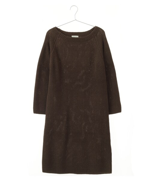 earth music&ecology（アースミュージックアンドエコロジー）の「ボトルネックニットワンピース（ワンピース/ドレス・ブリックレッド/キャメル/カーキ/ネイビー・F）」の3枚目の写真