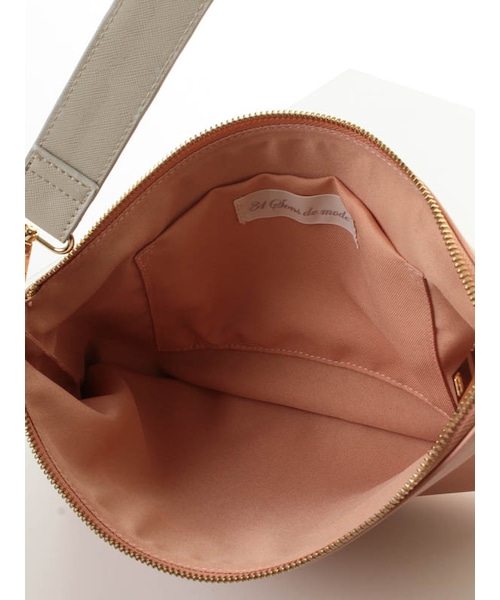 31 Sons de mode（トランテアン　ソン　ドゥ　モード）の「ポーチ付トートバッグ（バッグ・レディース・ホワイト/ブラック/ベージュ・フリー）」の15枚目の写真