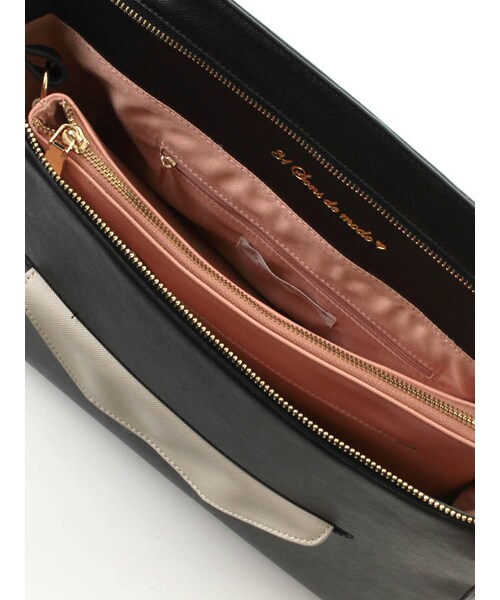 31 Sons de mode（トランテアン　ソン　ドゥ　モード）の「ポーチ付トートバッグ（バッグ・レディース・ホワイト/ブラック/ベージュ・フリー）」の16枚目の写真