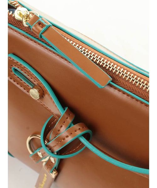 31 Sons de mode（トランテアン　ソン　ドゥ　モード）の「配色ミニボストンバッグ（バッグ・レディース・ブラウン/ホワイト/ベージュ・フリー/フリー/SOLD_OUT）」の9枚目の写真