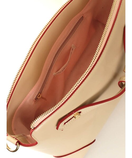 31 Sons de mode（トランテアン　ソン　ドゥ　モード）の「配色ミニボストンバッグ（バッグ・レディース・ブラウン/ホワイト/ベージュ・フリー/フリー/SOLD_OUT）」の13枚目の写真