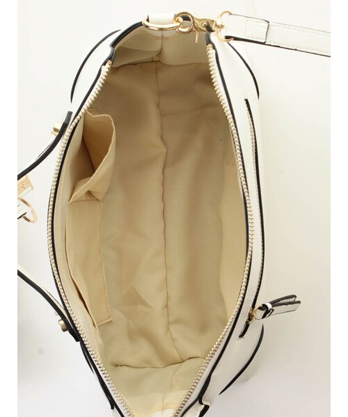 31 Sons de mode（トランテアン　ソン　ドゥ　モード）の「配色ミニボストンバッグ（バッグ・レディース・ブラウン/ホワイト/ベージュ・フリー/フリー/SOLD_OUT）」の7枚目の写真