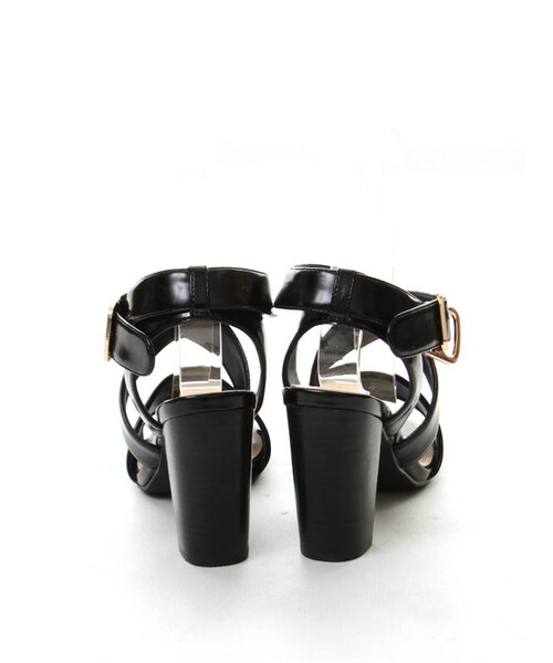 31 Sons de mode（トランテアン　ソン　ドゥ　モード）の「ベルテッドサンダル（シューズ・レディース・キャメル/ブラック・S/M/L）」の4枚目の写真