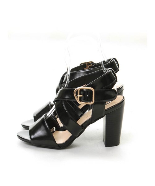 31 Sons de mode（トランテアン　ソン　ドゥ　モード）の「ベルテッドサンダル（シューズ・レディース・キャメル/ブラック・S/M/L）」の3枚目の写真