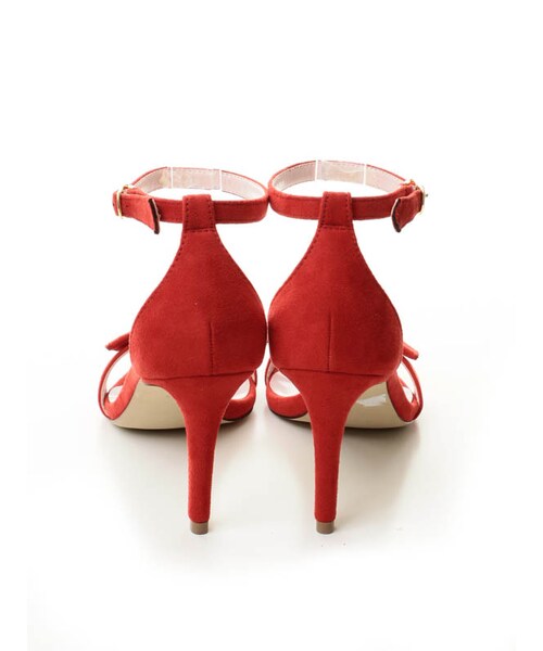 31 Sons de mode（トランテアン　ソン　ドゥ　モード）の「リボンフラットストラップサンダル（シューズ・レディース・ブラック/レッド/ピンク/インディゴブルー・S/M/L/L/在庫:1）」の7枚目の写真