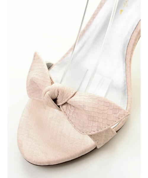 31 Sons de mode（トランテアン　ソン　ドゥ　モード）の「リボンフラットストラップサンダル（シューズ・レディース・ブラック/レッド/ピンク/インディゴブルー・S/M/L/L/在庫:1）」の11枚目の写真