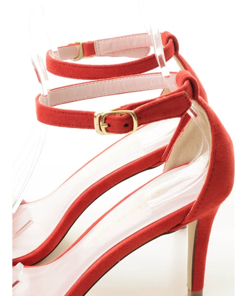 31 Sons de mode（トランテアン　ソン　ドゥ　モード）の「リボンフラットストラップサンダル（シューズ・レディース・ブラック/レッド/ピンク/インディゴブルー・S/M/L/L/在庫:1）」の9枚目の写真