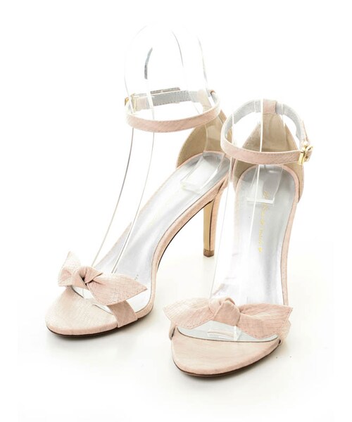 31 Sons de mode（トランテアン　ソン　ドゥ　モード）の「リボンフラットストラップサンダル（シューズ・レディース・ブラック/レッド/ピンク/インディゴブルー・S/M/L/L/在庫:1）」の3枚目の写真