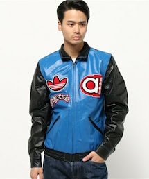 adidas（アディダス）の「メンズ アディダス レザージャケット adidas