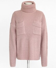 DHOLIC | ポケット付きタートルネックリブニットプルオーバー(ニット/セーター)